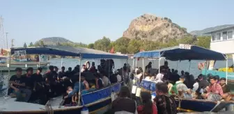 Muğla'da, Rusya bandıralı teknede 120 kaçak göçmen yakalandı