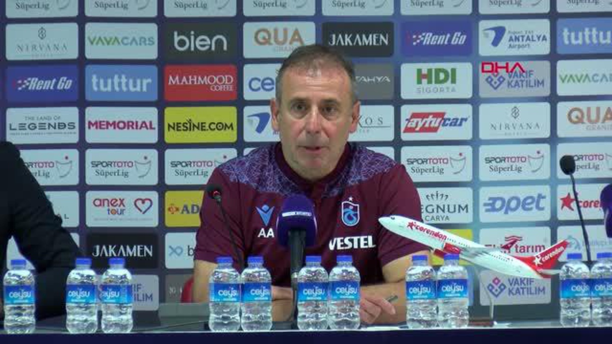 Fraport TAV Antalyaspor - Trabzonspor maçının ardından