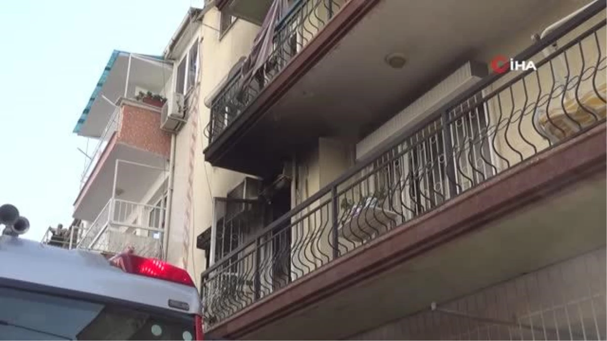 İzmir\'de yatağa bağımlı hastanın kaldığı evde yangın çıktı: Yaşlı kadın yaralandı