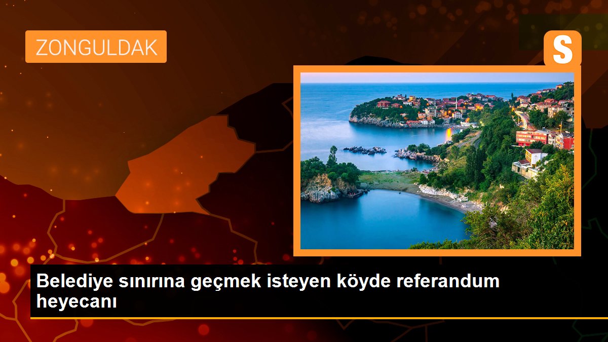 Belediye sınırına geçmek isteyen köyde referandum heyecanı