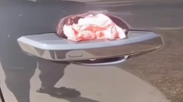 Filmlerdeki sahneleri aratmadı! Arabasının kapı koluna sıkışan peçeteye dokunan kadın zehirlendi Filmlerdeki sahneleri aratmadı! Arabasının kapı koluna sıkışan peçeteye dokunan kadın zehirlendi