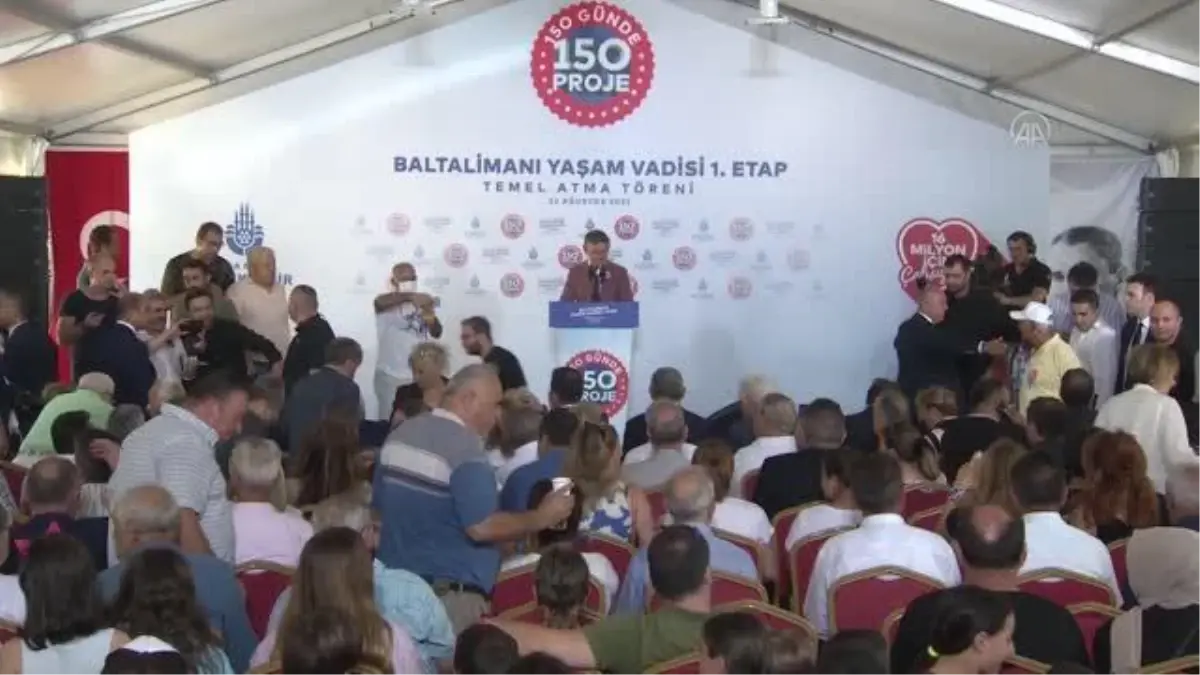 İBB Başkanı İmamoğlu, Baltalimanı Yaşam Vadisi\'nin temel atma törenine katıldı