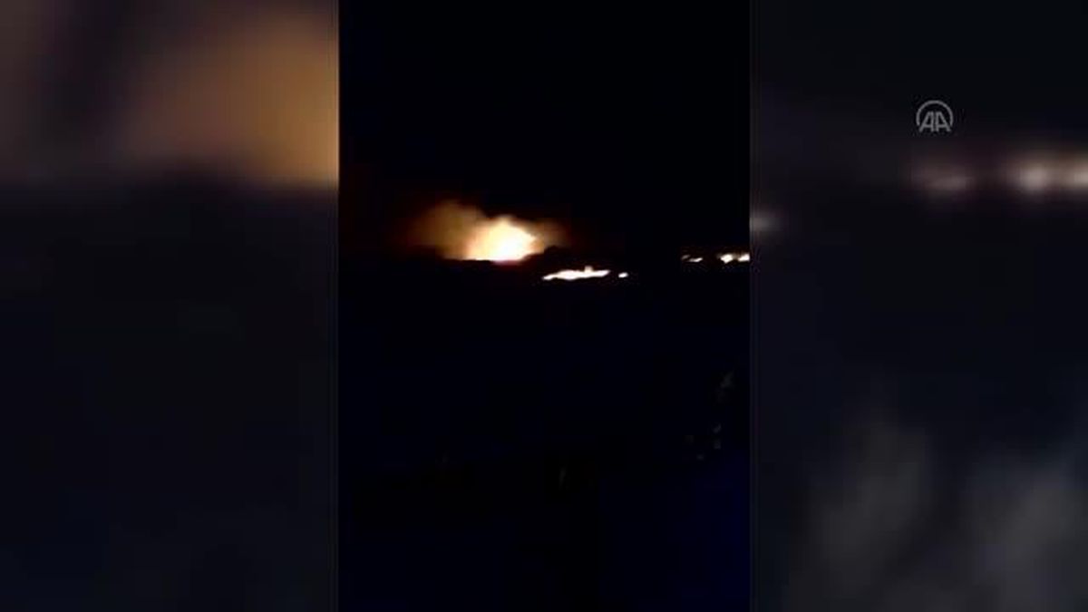 Keban\'da çıkan örtü yangını söndürüldü