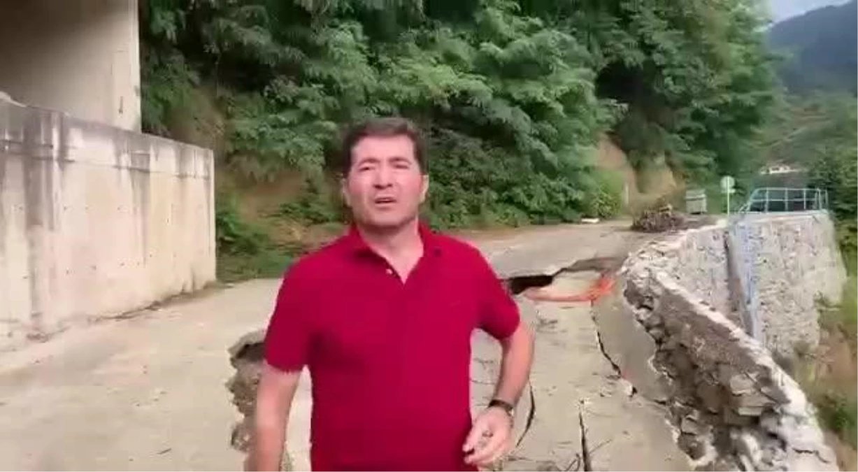 Ahmet Kaya, Trabzon\'da Yolu Çöken Yeşilbük Mahallesine Gitti: "Burada İnsanlar 2 Aydır Mağduriyet Yaşıyor"