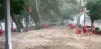 Çanakkale'de dolu yağışı