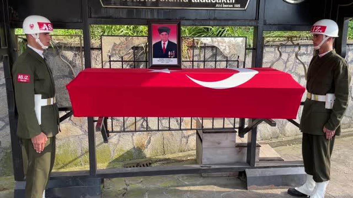 Rize\'de Kore gazisi Mehmet Yanbay\'ın cenazesi toprağa verildi