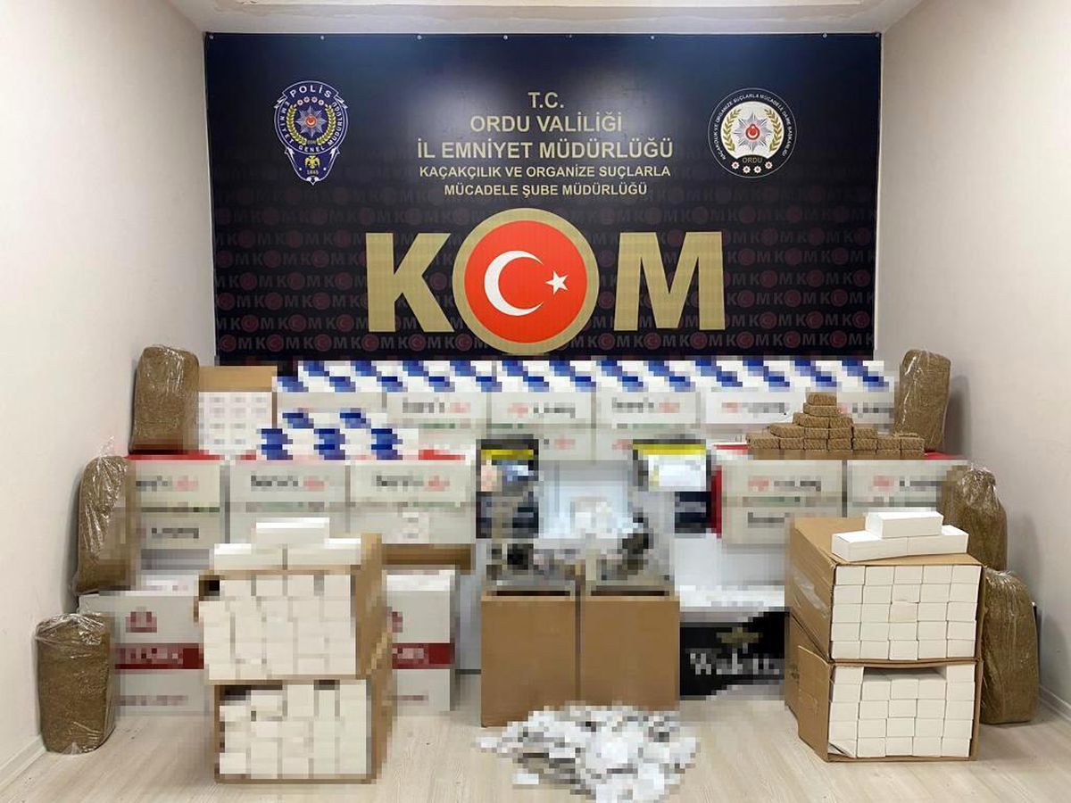 Ordu\'da kaçak tütün operasyonu