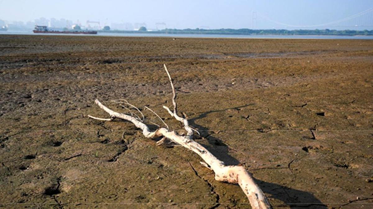 Yangtze Nehri\'nin Yangzhou Bölümündeki Su Seviyesi Azaldı