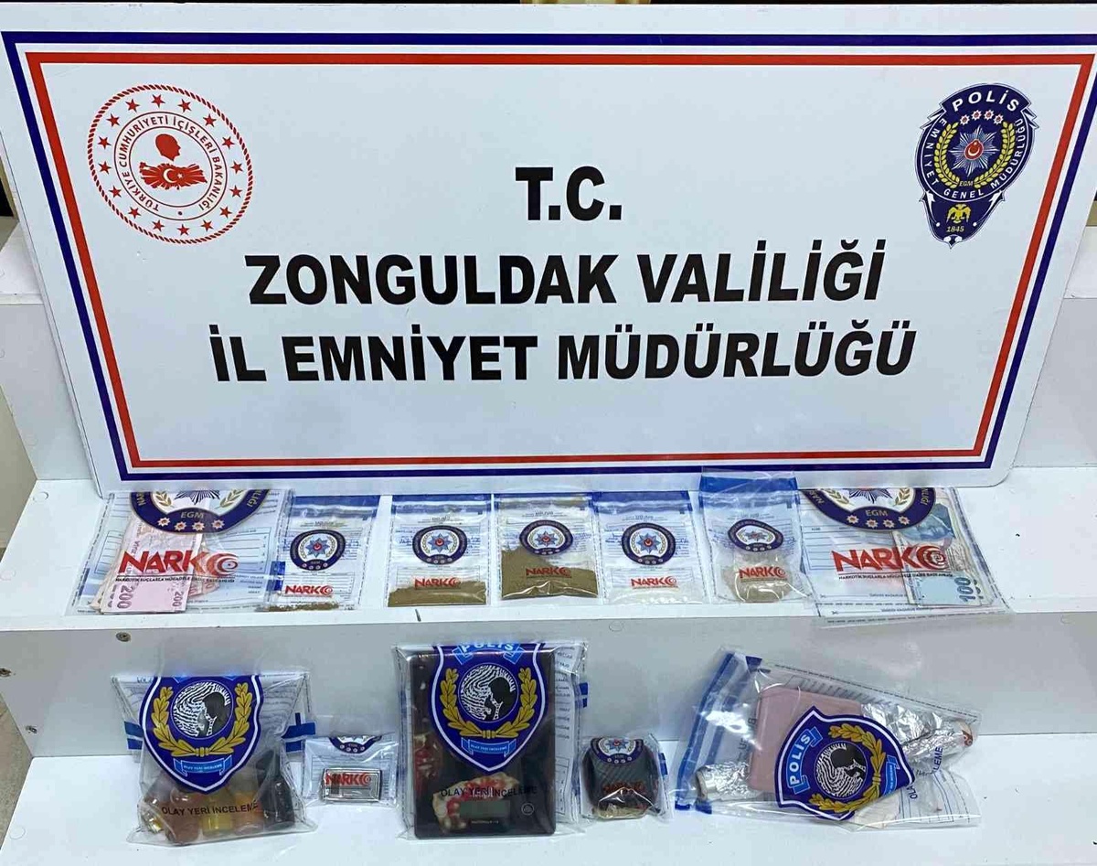 Zonguldak\'taki uyuşturucu operasyonunda 2 tutuklama