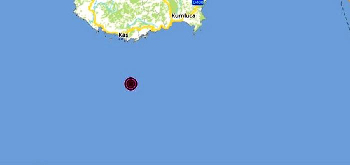 Antalya Kaş\'ta 4.4 büyüklüğündeki deprem hasara neden olmadı