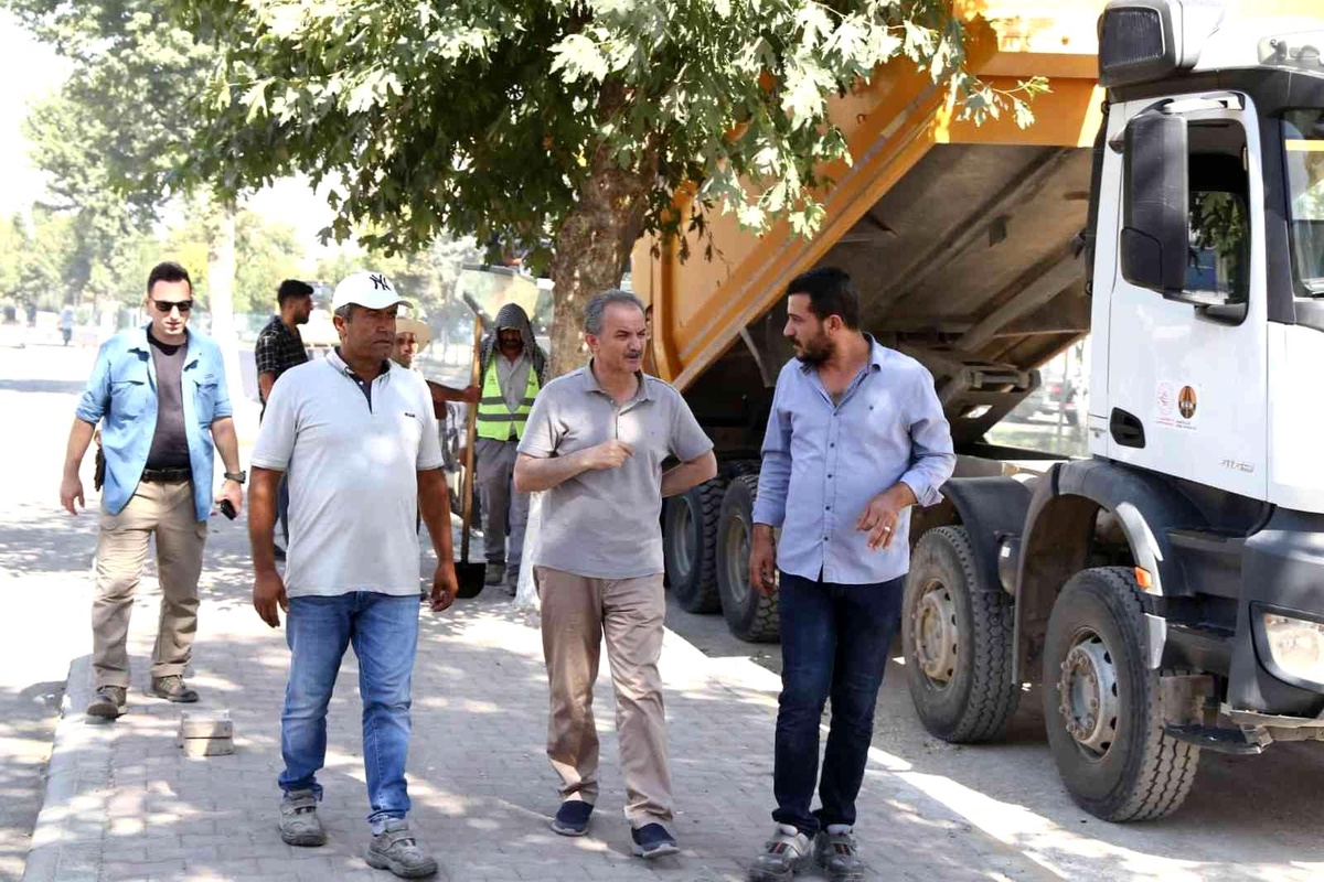 Başkan Kılınç, Atatürk Bulvarındaki çalışmaları inceledi