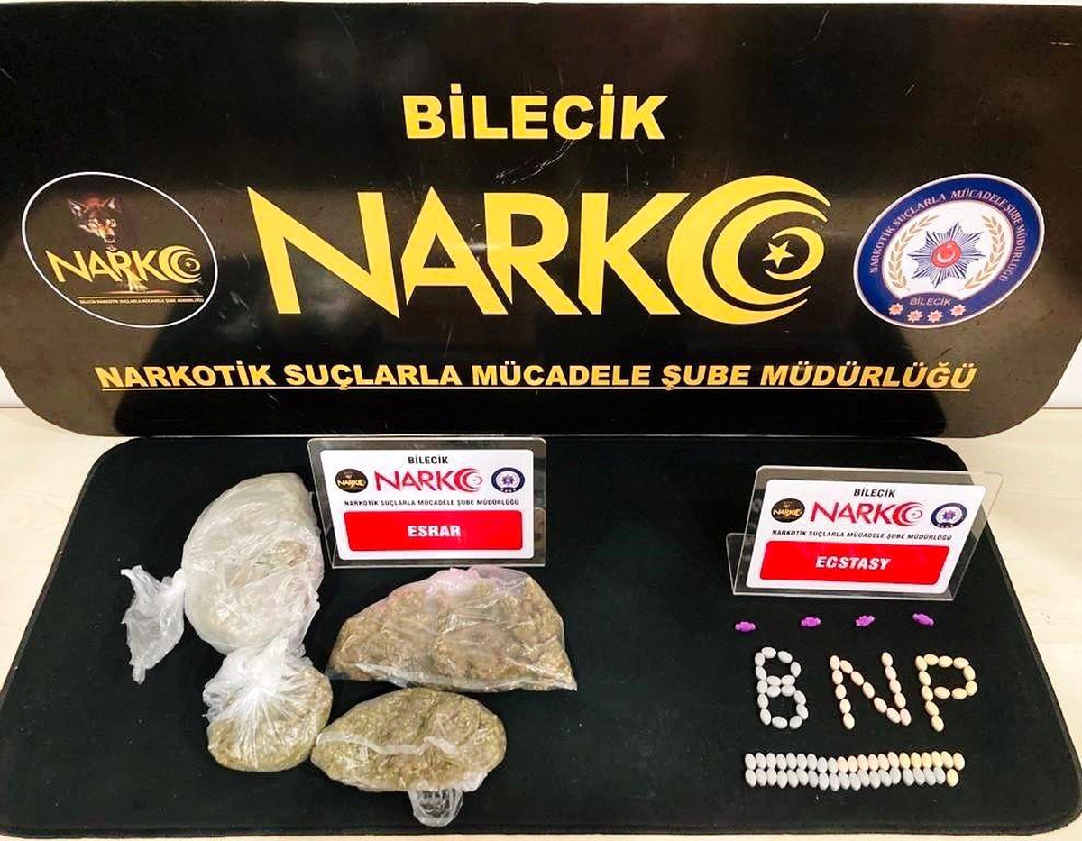 Bilecik\'te üzerlerinden uyuşturucu madde çıkan 2 kişi tutuklandı