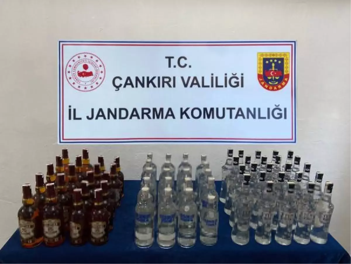 Çankırı\'da 54,7 litre kaçak içki ele geçirildi: 2 gözaltı