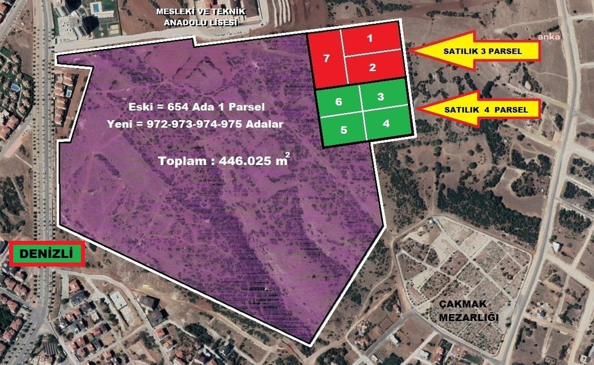 Denizli Büyükşehir Belediyesi, Dar Gelirli Vatandaşlarla Konut Yapılması İçin Alınan Araziyi, Parça Parça Satışa Çıkardı