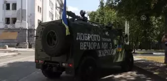 Ele geçirilen Rus zırhlı aracı 'Tiger' Ukrayna polisi tarafından kullanılıyor