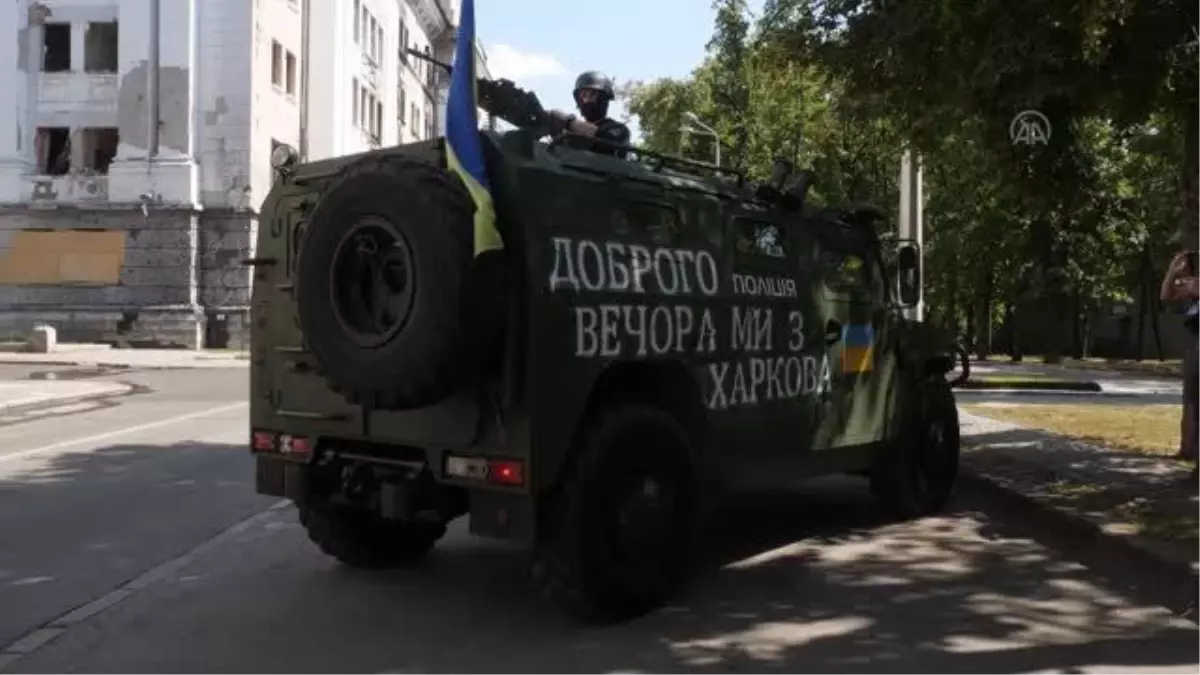 Ele geçirilen Rus zırhlı aracı 'Tiger' Ukrayna polisi tarafından kullanılıyor