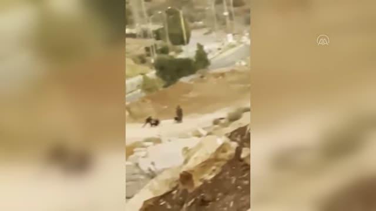 İsrail askerleri gözaltına aldığı iki Filistinliyi darbetti