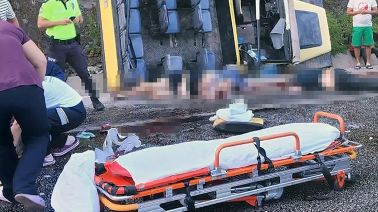 Marmaris'te safari aracının devrildiği kazadan ilk görüntüler geldi!