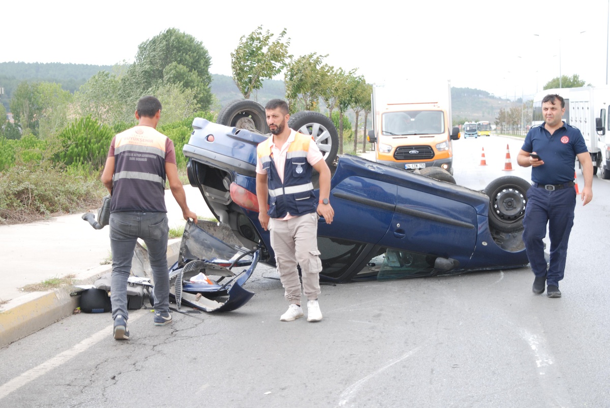 Pendik\'te meydana gelen trafik kazasında 1 kişi yaralandı