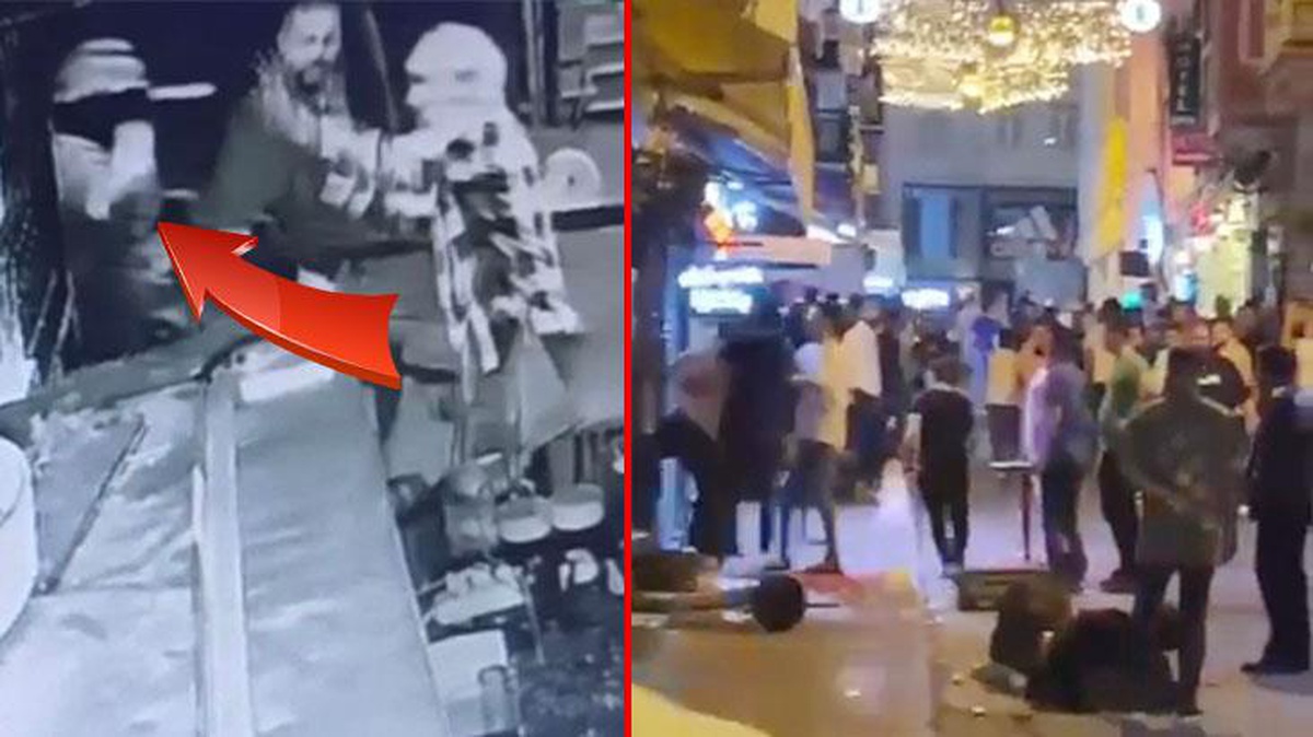 Taksim\'de akılalmaz olay! Haftalar önce alınmadığı mekanın önünde oturan kişiyi defalarca bıçaklayıp kaçtı
