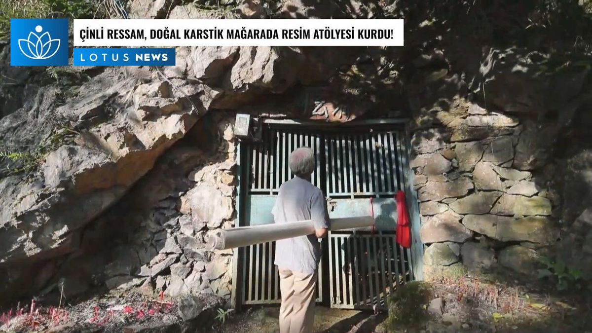 Video: Çinli Ressam, Doğal Karstik Mağarada Resim Atölyesi Kurdu