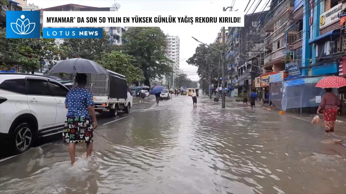 Video: Myanmar\'daki Kasabalarda Son 50 Yılın En Yüksek Günlük Yağış Rekoru Kırıldı