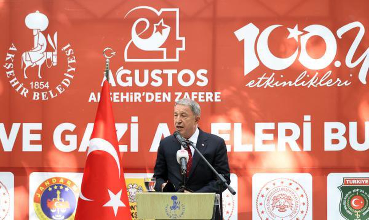 Bakan Akar: Bir asır önce \'var olma\' mücadelesi verirken, bugün dünyada söz sahibi durumdayız (2)