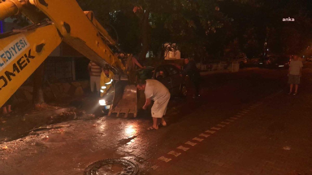 Edremit Belediyesi Yağıştan Etkilenen Bölgelere Müdahale Etti