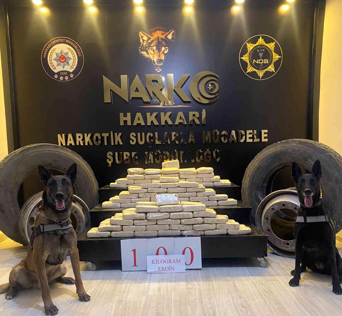 Van\'da 100 kilogram eroin ele geçirildi