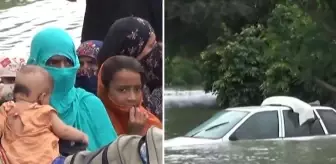 Pakistan'da Güney Pencap şehri Fazalpur'da sel yaşamı olumsuz etkiledi! İnsanlar evlerini terk ediyor
