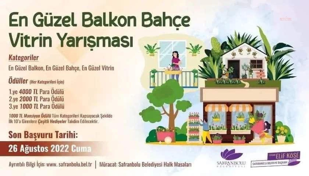 Safranbolu Belediyesi\'nin \'En Güzel Balkon, Bahçe ve Vitrin\' Yarışması İçin Başvurular Yarın Sona Eriyor