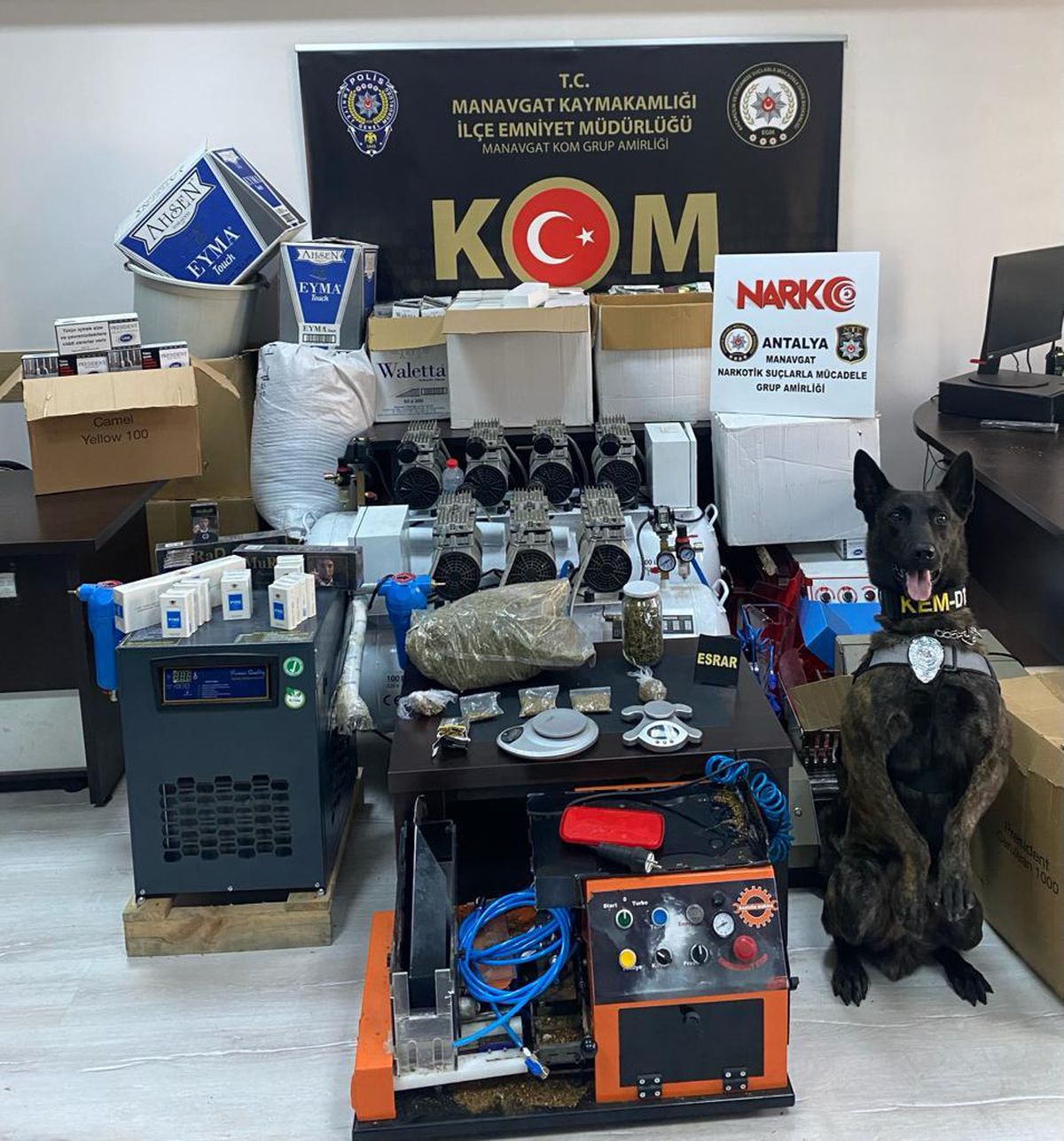 Antalya\'da uyuşturucu ve kaçak sigara operasyonunda yakalanan 2 zanlıdan 1\'i tutuklandı