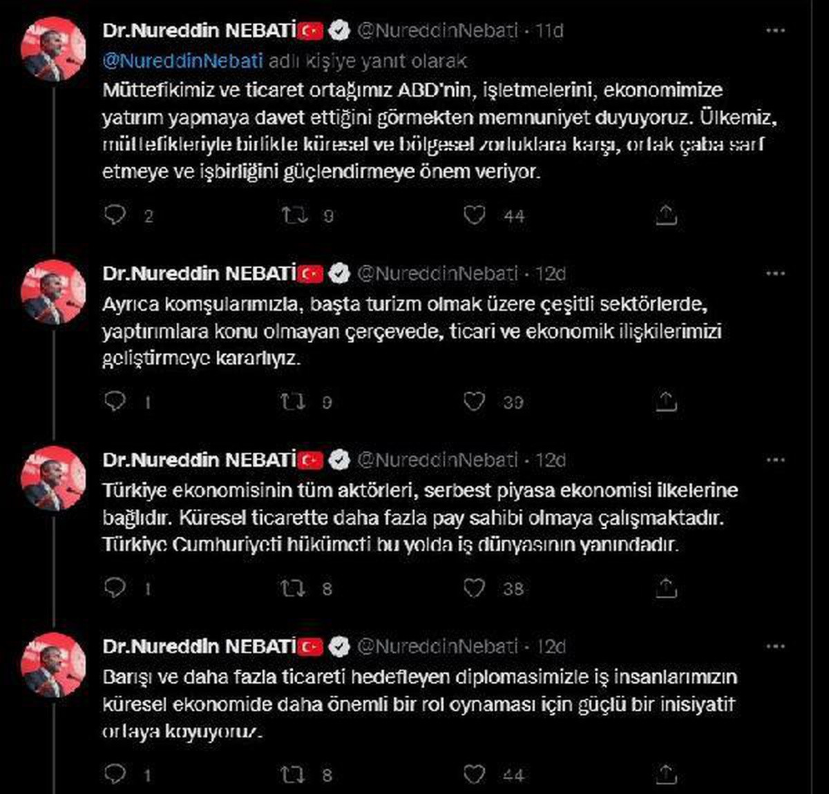 Bakan Nebati: "Türk iş dünyası örgütlerine iletilen mektubun endişe oluşturması anlamsızdır"