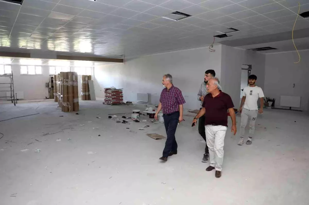 Çalışma salonu yapımında sona yaklaşıldı