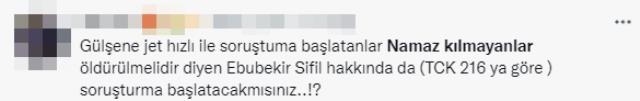 Gülşen'in tutuklanmasının ardından İlahiyatçı Ebubekir Sifil'in 'Namaz kılmayanlar öldürülebilir' sözleri yeniden gündem oldu