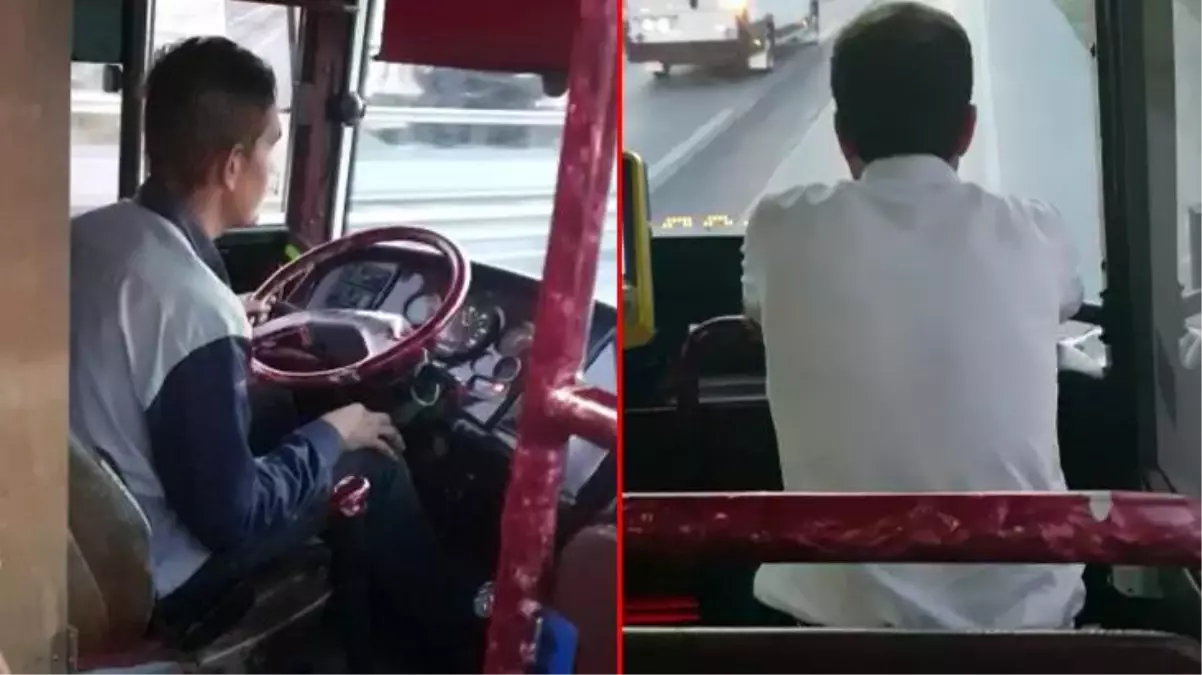 İETT şoförü direksiyonu yanındaki yolcuya teslim ederek telefonuyla ilgilendi! O anlar vatandaşın kamerasına yansıdı