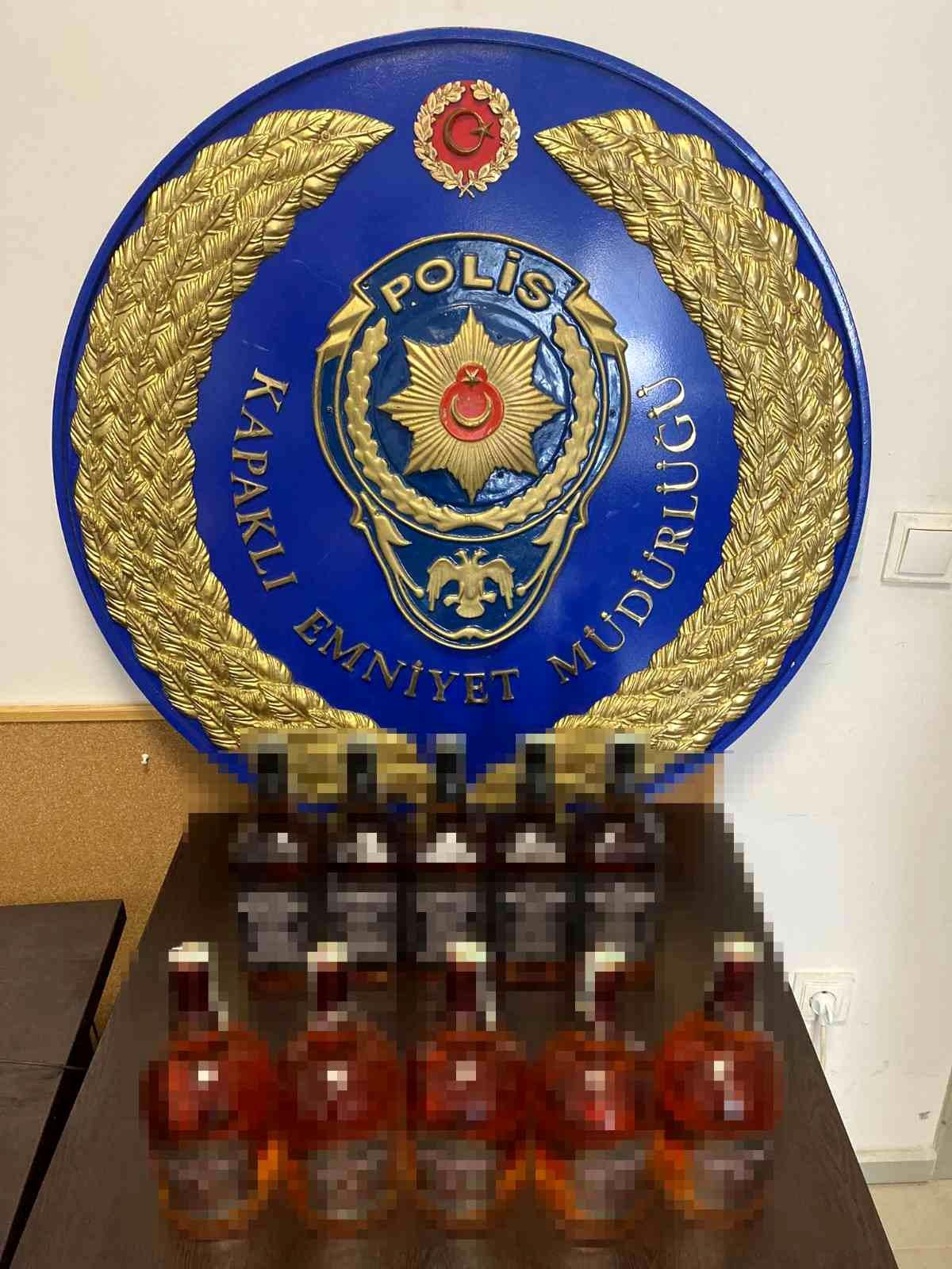 Kapaklı\'da kaçak alkol ele geçirildi