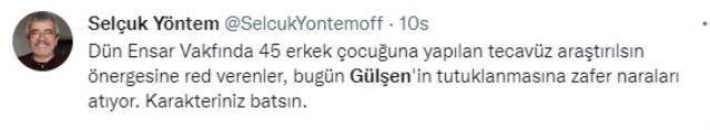 Ünlü isimler, Gülşen'in tutuklanmasına tepki gösterdi Ünlü isimler, Gülşen'in tutuklanmasına tepki gösterdi