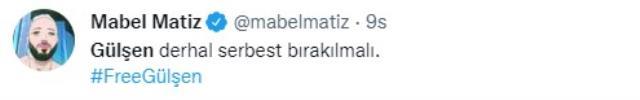 Ünlü isimler, Gülşen'in tutuklanmasına tepki gösterdi Ünlü isimler, Gülşen'in tutuklanmasına tepki gösterdi
