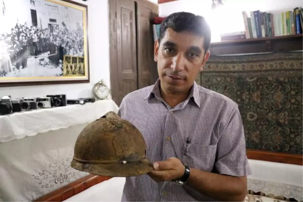 'Büyük Taarruz' alanında 100 yıllık miğfer ve mermiler bulundu