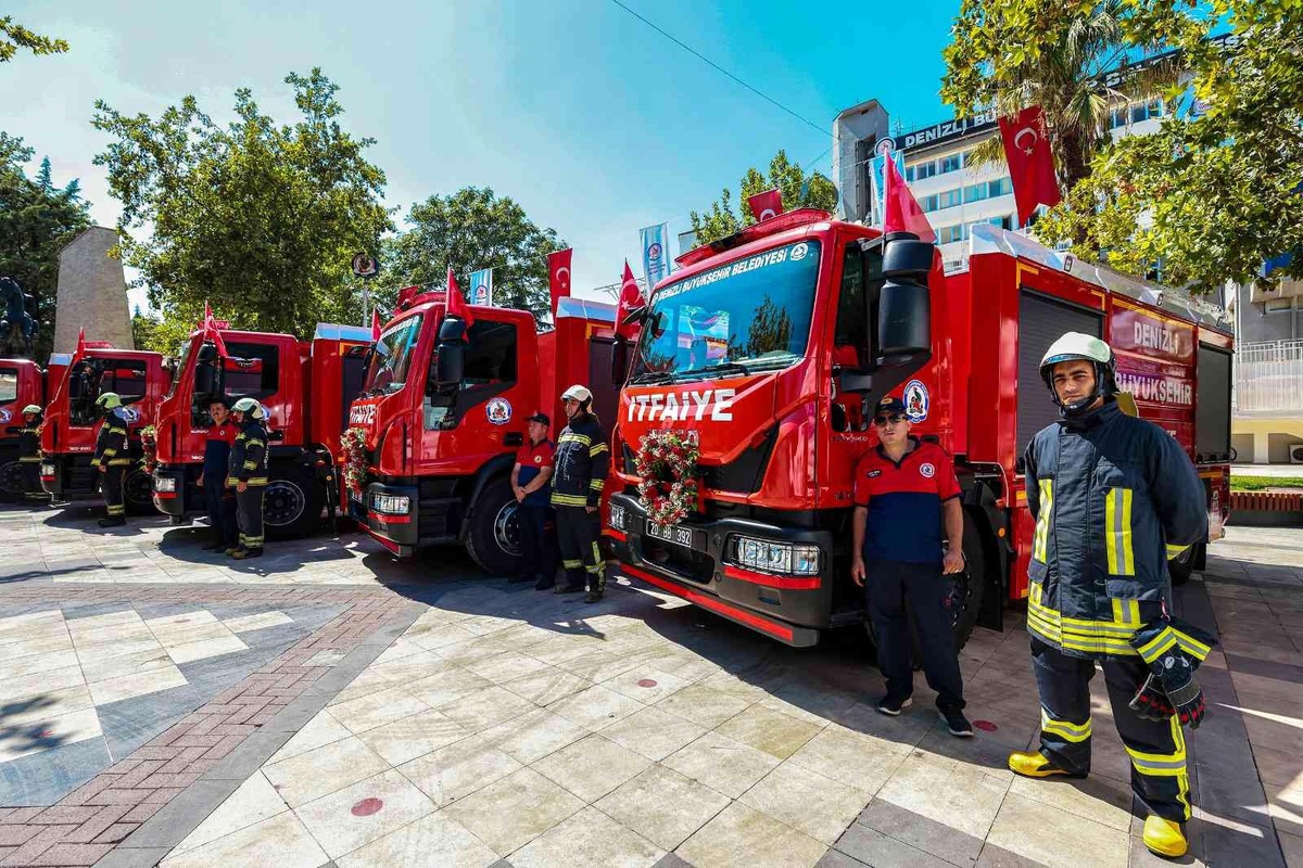 Denizli itfaiyesi araç filosunu güçlendirmeye devam ediyor