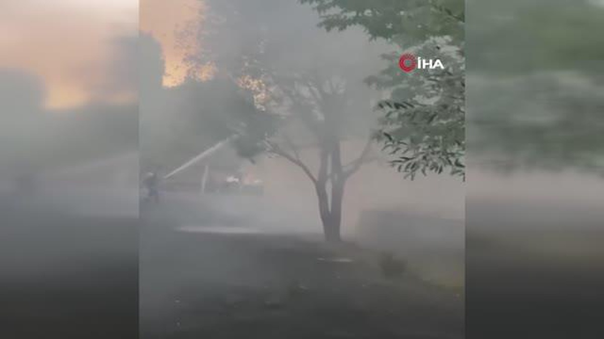 Mahallede yangın paniği