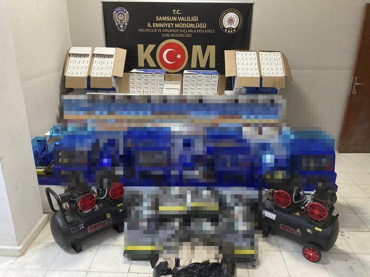 Samsun\'da 93 bin 600 filtreli sigara kağıdı ele geçirildi