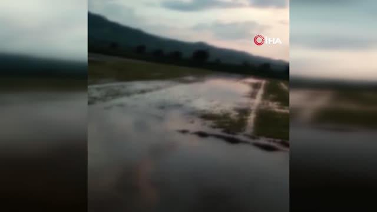 Manisa\'da tonlarca üzümü sel suları götürdü