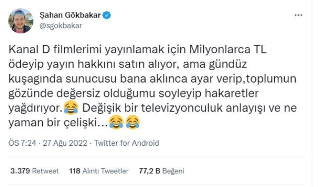 Şahan Gökbakar'dan kendisine 'Maşa' diyen Hakan Ural'a reytingli yanıt! Kanal da nasibini aldı