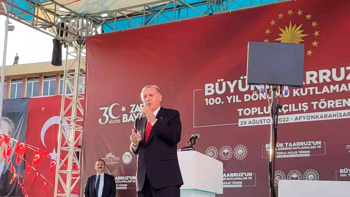 Afyon haberleri: Cumhurbaşkanı Erdoğan, Büyük Taarruz\'un 100. Yıl Dönümü Kutlamaları ve Afyonkarahisar Toplu Açılış Töreni\'nde konuştu: (3)