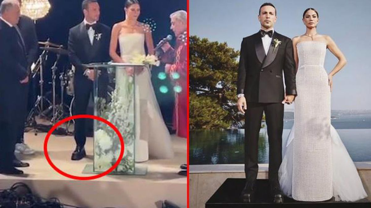 Demet Özdemir\'le ile dünyaevine giren Oğuzhan Koç\'un düğünde girdiği ayakkabıların fiyatı dudak uçuklattı!