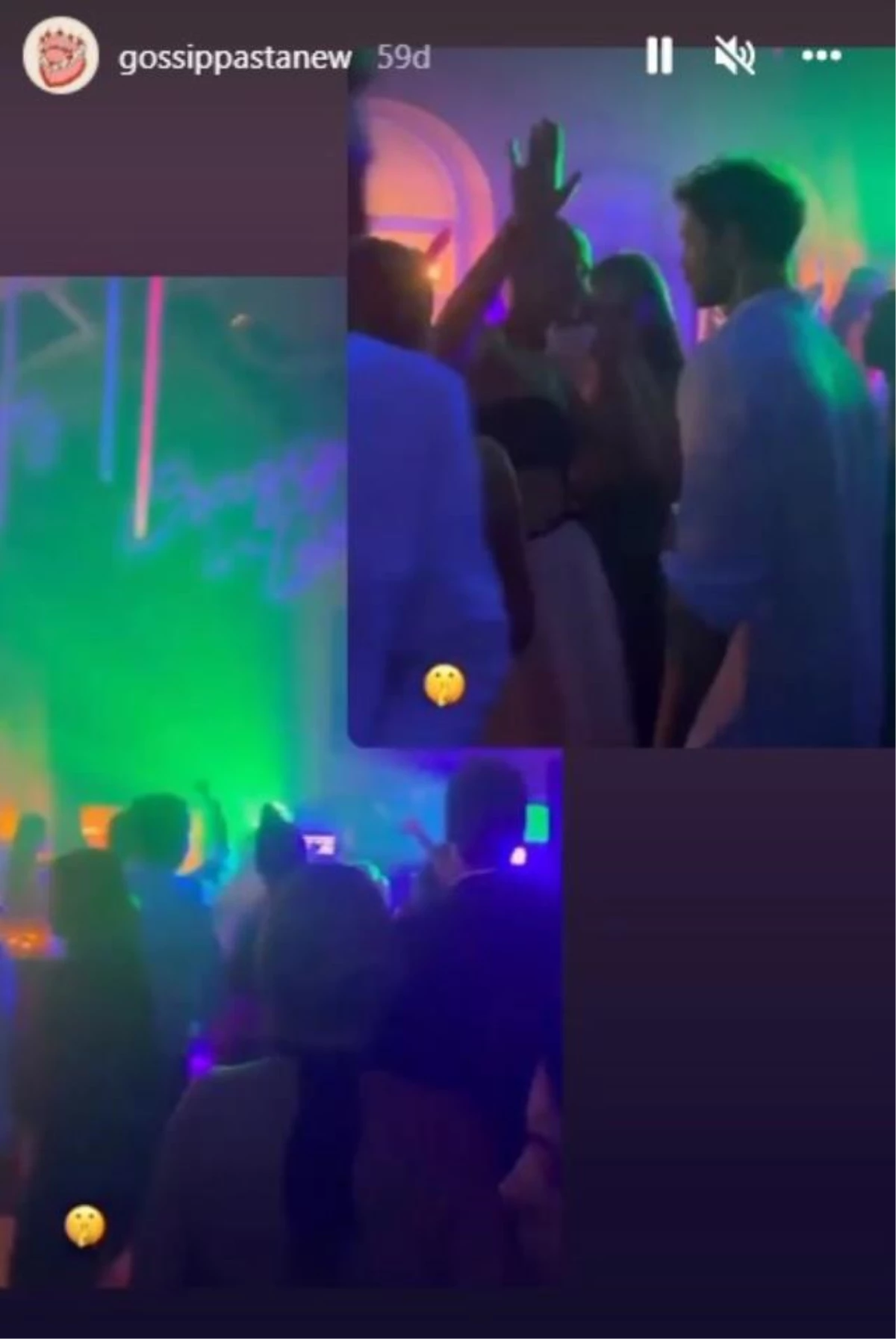 Demet ve Oğuzhan\'ın düğünü sonrası düzenlenen partiye katılan Murat Boz ile Gülcan Arslan, samimi bir şekilde dans etti