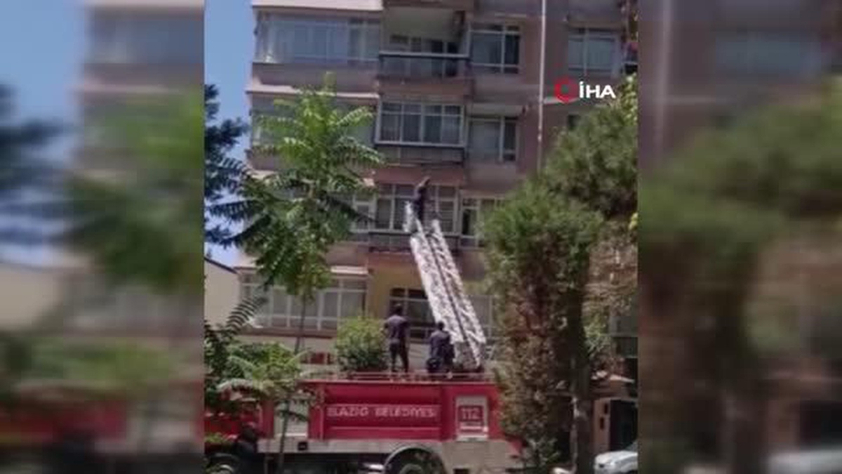 Evde düşüp bacağını incitti, haber alınamayınca ekipler balkondan girerek kurtardı