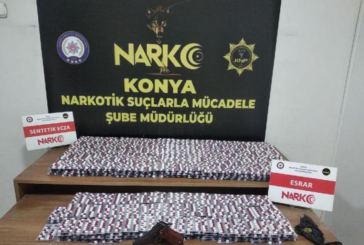 Konya\'da uyuşturucu operasyonunda 9 kişi tutuklandı